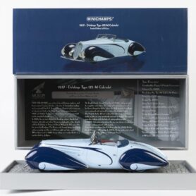 DELAHAYE: A NOS 1:18 scale Minichamps Delahaye Type 135M Model Edition 4 of the Mullin Automotive Museum Collection with limited edition metal plate numbered 0455/1002