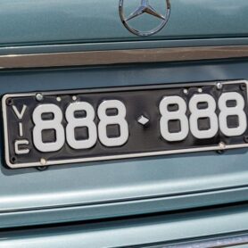 Six-digit Victorian registration plate ‘888 888’, sold with rights to display, single ownership for over 30 years